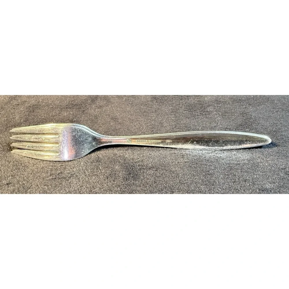 Set Of 2 Dinner Forks Zest Gorham Stegor Stainless Flatware 7 1/2